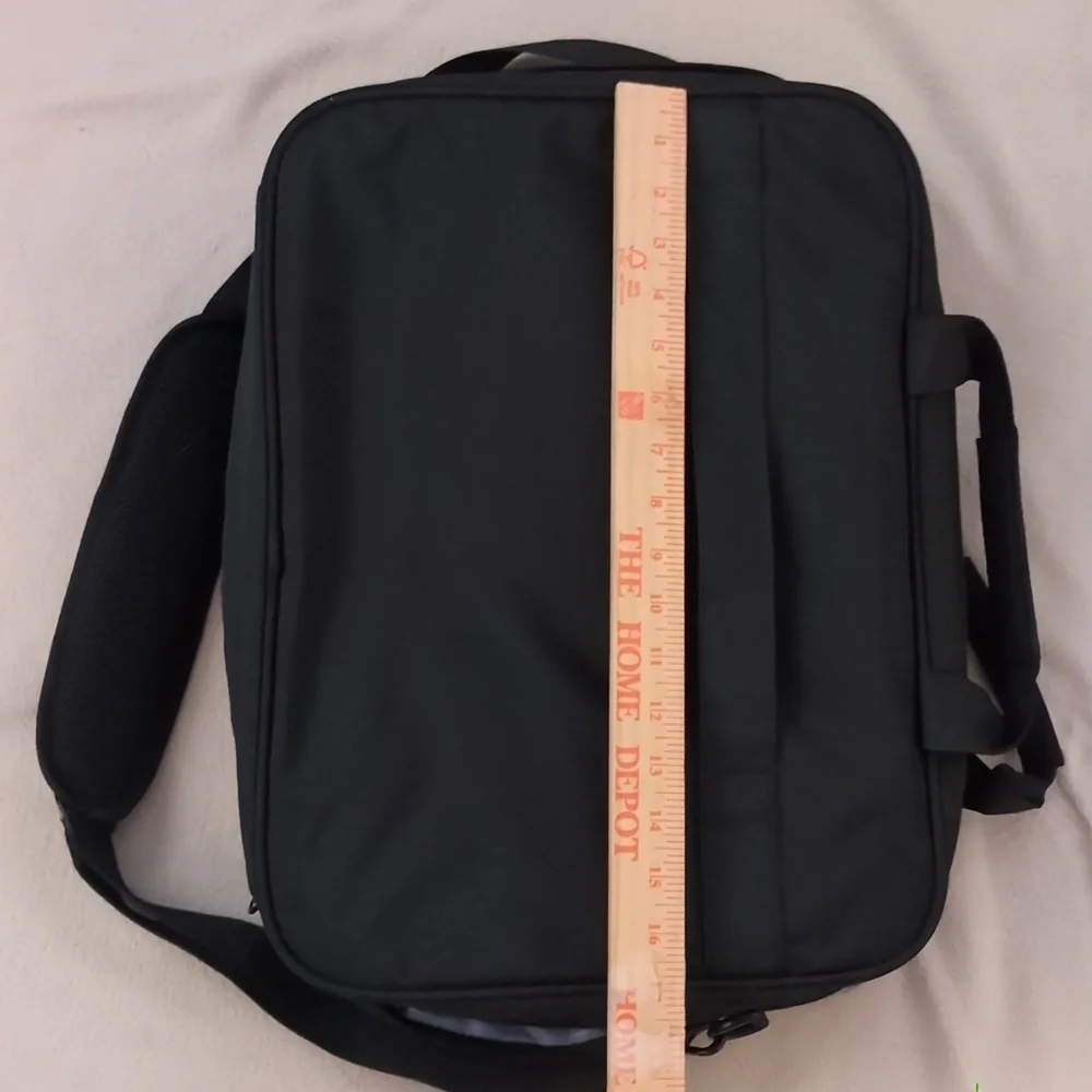 Black Quilted Laptop Bag
